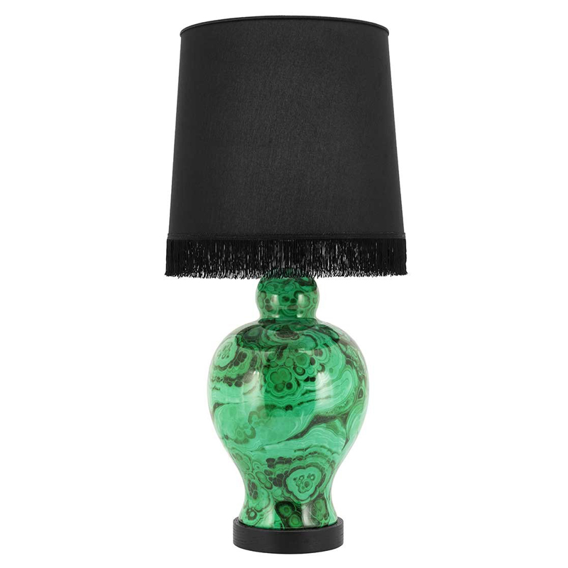 Настольная лампа TABLE LAMP CURVY Черный Малахит (зеленый) Настольная лампа TABLE LAMP CURVY Черный Малахит (зеленый) в Твери | Loft Concept