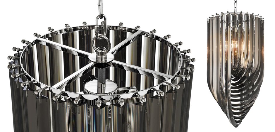 Люстра Chandelier Murano Smoke 35 - фото №1