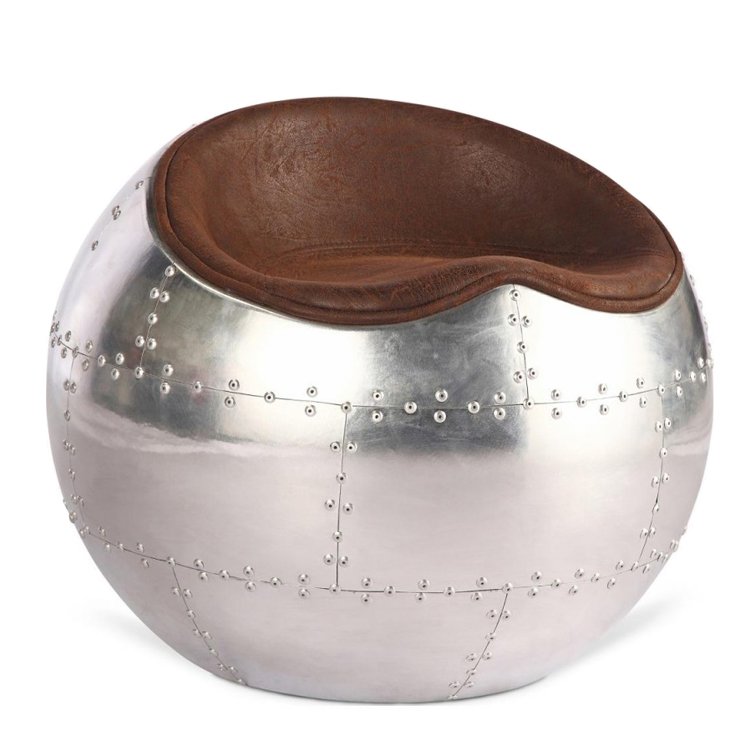 Пуф Aviator poof Алюминий Коричневый Пуф Aviator poof Алюминий Коричневый в Твери | Loft Concept