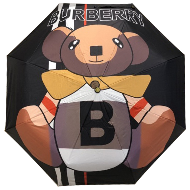 Зонт раскладной BURBERRY дизайн 008 Черный цвет Черный Коричневый Зонт раскладной BURBERRY дизайн 008 Черный цвет Черный Коричневый в Твери | Loft Concept