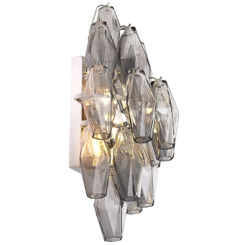 Бра Eichholtz Wall Lamp Benini Smoke Никель Стекло Смок Бра Eichholtz Wall Lamp Benini Smoke Никель Стекло Смок в Твери | Loft Concept