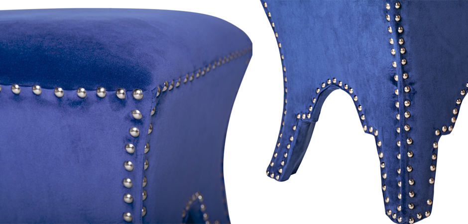 Пуф Pouf Blue Velor Пуф Pouf Blue Velor - Loft-Concept в Твери