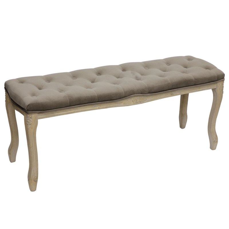 Банкетка French Provence Farmhouse Bench grey Бежево-серый Банкетка French Provence Farmhouse Bench grey Бежево-серый в Твери | Loft Concept