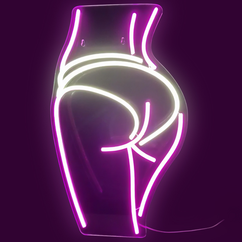 Неоновая настенная лампа Intrigue Neon Wall Lamp Лиловый Желтый Неоновая настенная лампа Intrigue Neon Wall Lamp Лиловый Желтый в Твери | Loft Concept