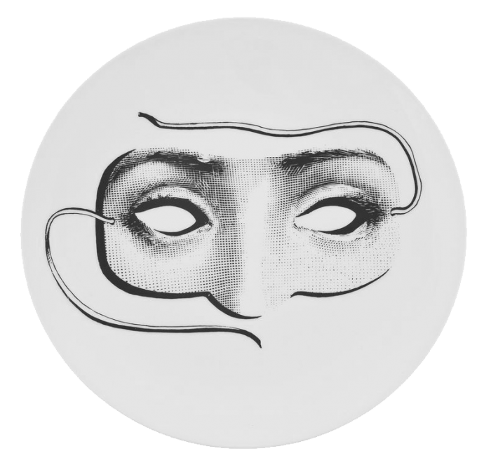 Декоративная тарелка Fornasetti 060 Черный Декоративная тарелка Fornasetti 060 Черный в Твери | Loft Concept