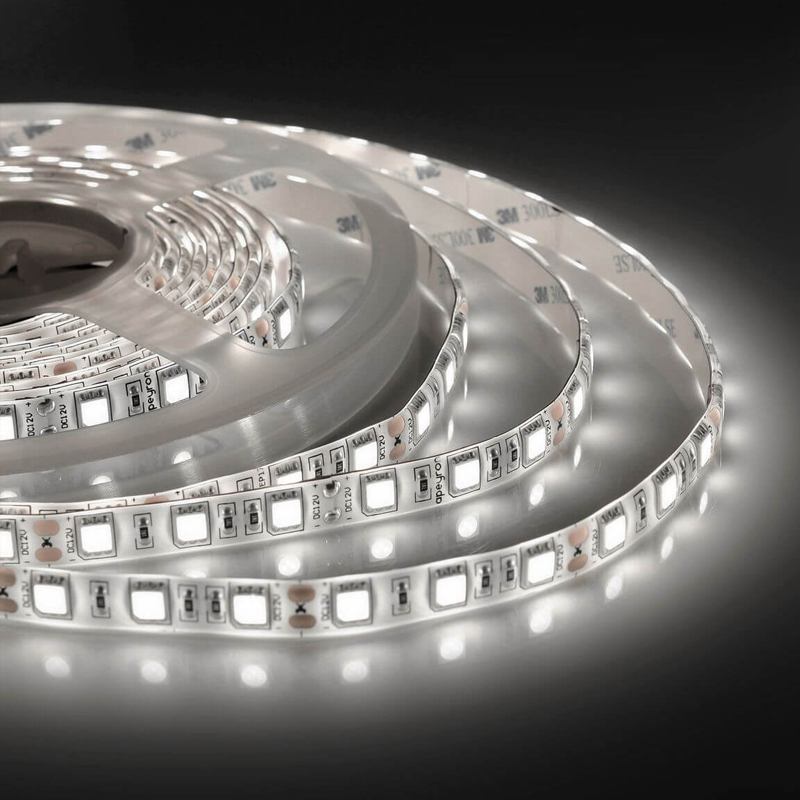 Светодиодная влагозащищенная лента 60Led/m 5050SMD дневной белый 5M Белый в Твери | Loft Concept 