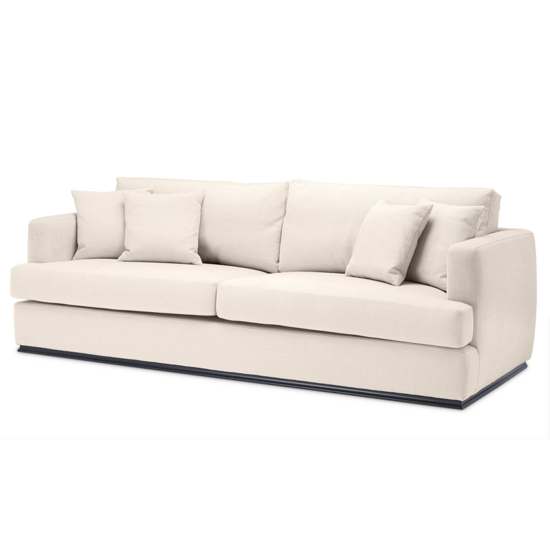 Диван Eichholtz Sofa Hallandale Молочный Черный Диван Eichholtz Sofa Hallandale Молочный Черный в Твери | Loft Concept