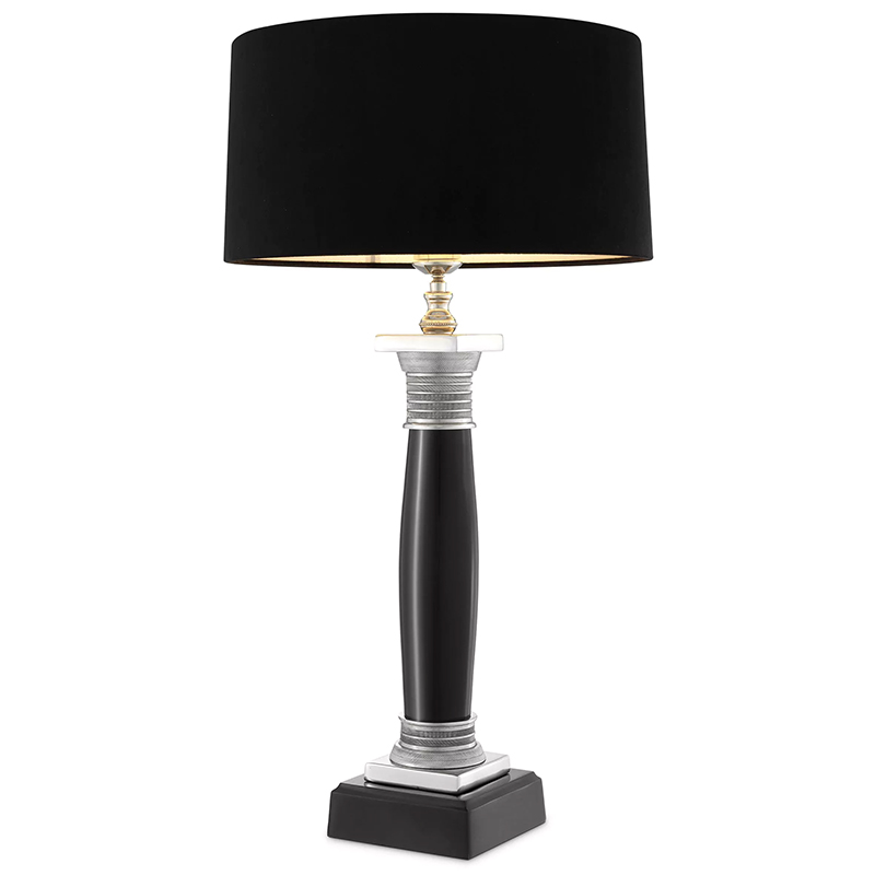 Настольная лампа Eichholtz Table Lamp Napoleon Black Черный Никель Настольная лампа Eichholtz Table Lamp Napoleon Black Черный Никель в Твери | Loft Concept