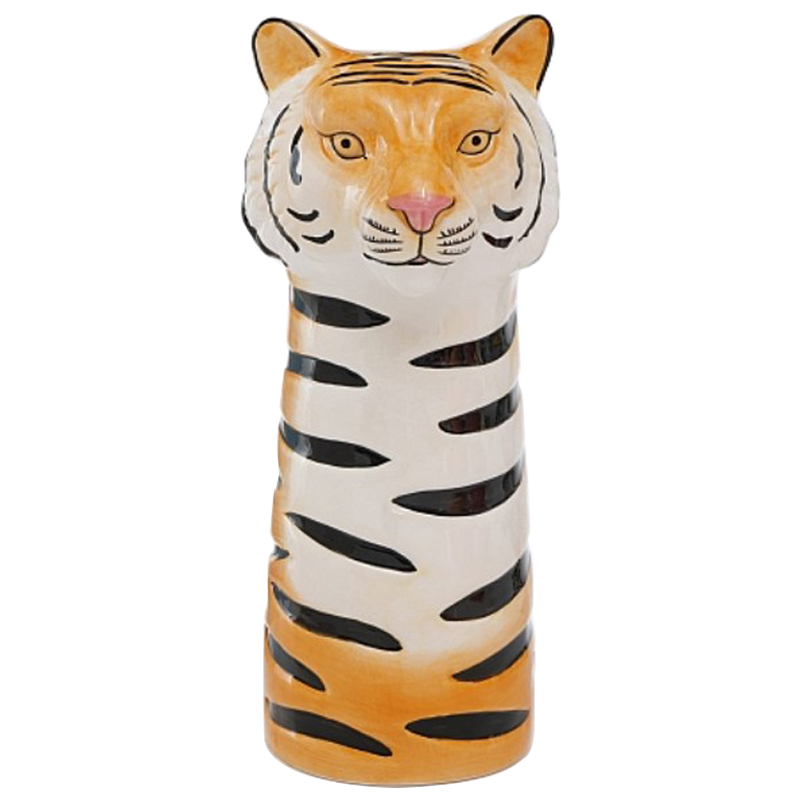 Ваза Tiger Vase Оранжевый Белый Черный Розовый пастельный Ваза Tiger Vase Оранжевый Белый Черный Розовый пастельный в Твери | Loft Concept