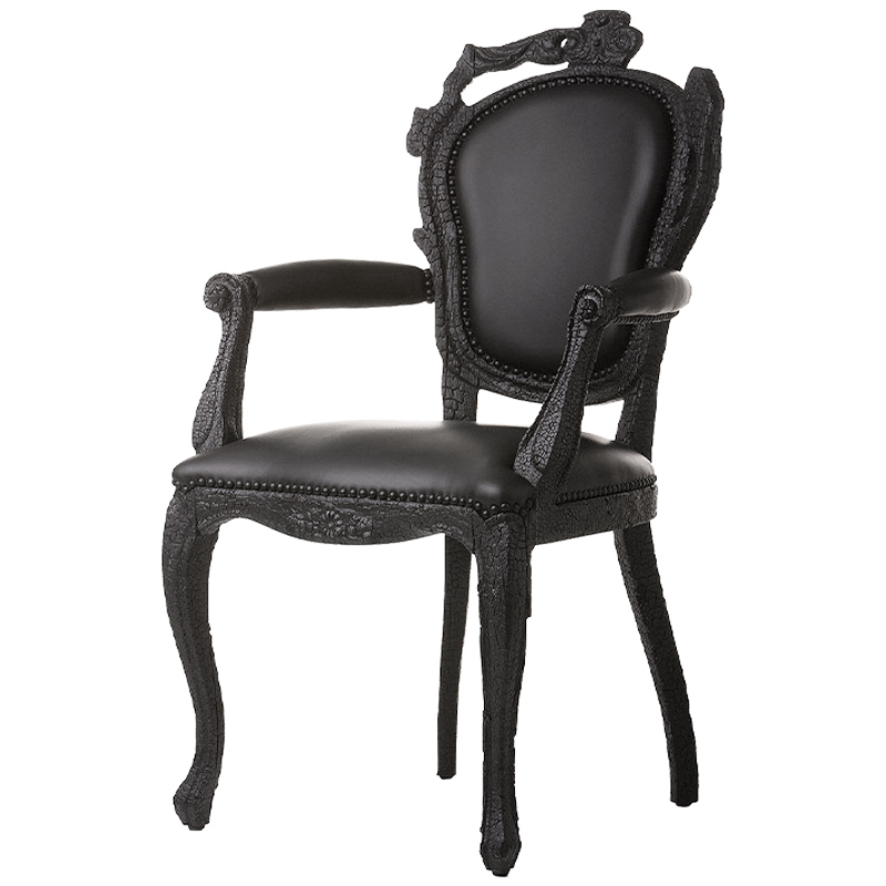 Дизайнерское Полукресло Moooi Smoke Dining Chair обугленный эффект Черный Дизайнерское Полукресло Moooi Smoke Dining Chair обугленный эффект Черный в Твери | Loft Concept