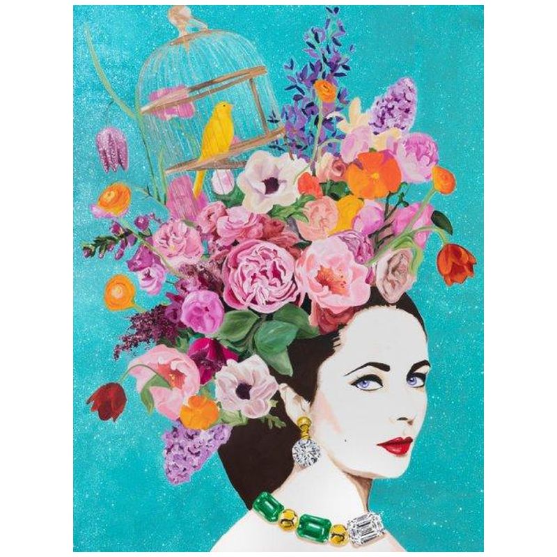 Картина Elizabeth Taylor with Caged Canary Мульти Картина Elizabeth Taylor with Caged Canary Мульти в Твери | Loft Concept