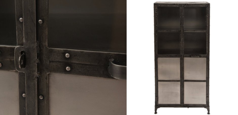 Буфет Industrial Steampunk Nickel Cabinet Буфет Industrial Steampunk Nickel Cabinet - Loft-Concept в Твери