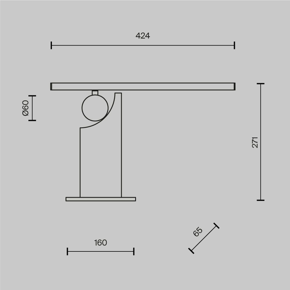 Настольный светильник Monumento 3000К 9Вт в Твери