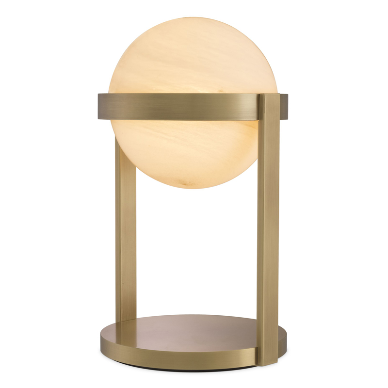 Настольная лампа Eichholtz Table Lamp Hayward brass Латунь Античная полированная Белое матовое стекло Настольная лампа Eichholtz Table Lamp Hayward brass Латунь Античная полированная Белое матовое стекло в Твери | Loft Concept