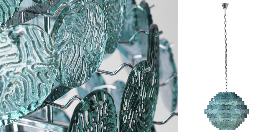 Люстра зеленое стекло Lighting Braithwell Chandelier Люстра зеленое стекло Lighting Braithwell Chandelier - Loft-Concept в Твери