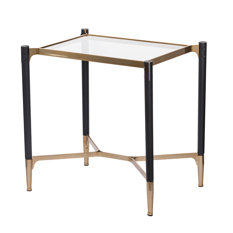 Приставной столик Black & Gold Table Черный матовое золото Приставной столик Black & Gold Table Черный матовое золото в Твери | Loft Concept