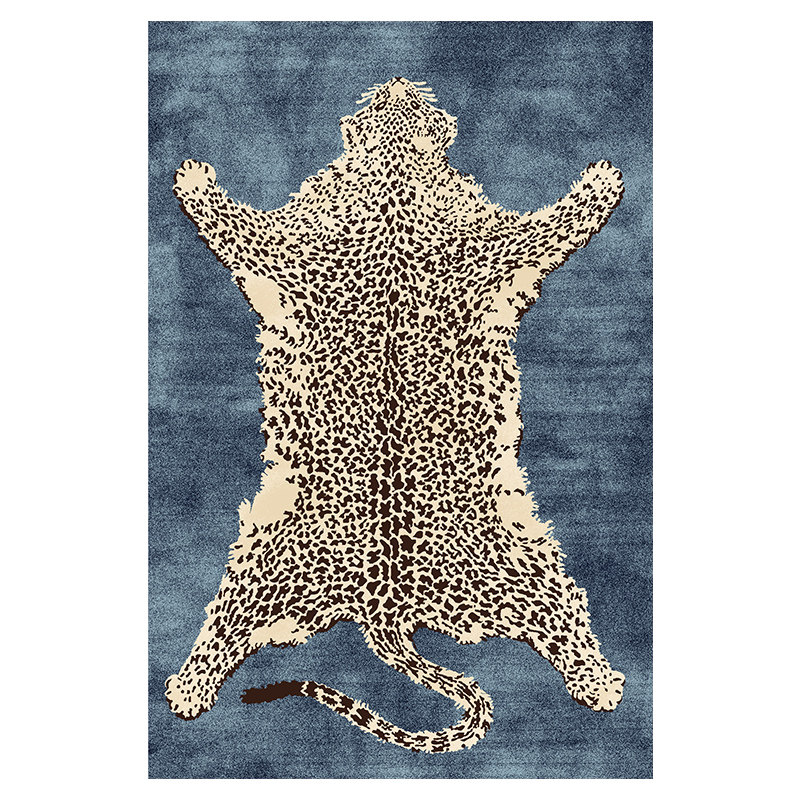 Ковер Colored Beasts blue Черно-белый Синий Ковер Colored Beasts blue Черно-белый Синий в Твери | Loft Concept
