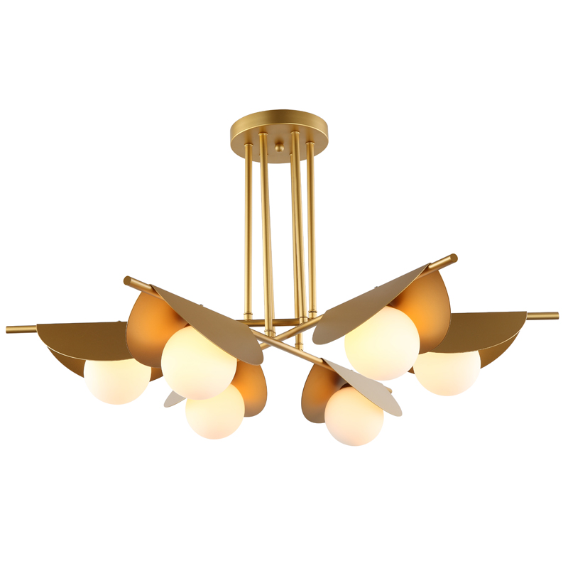 Люстра Pascal Chandelier Золотой Белый Люстра Pascal Chandelier Золотой Белый в Твери | Loft Concept