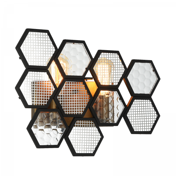 Бра MetalComb Bra Черный Бронза Бра MetalComb Bra Черный Бронза в Твери | Loft Concept