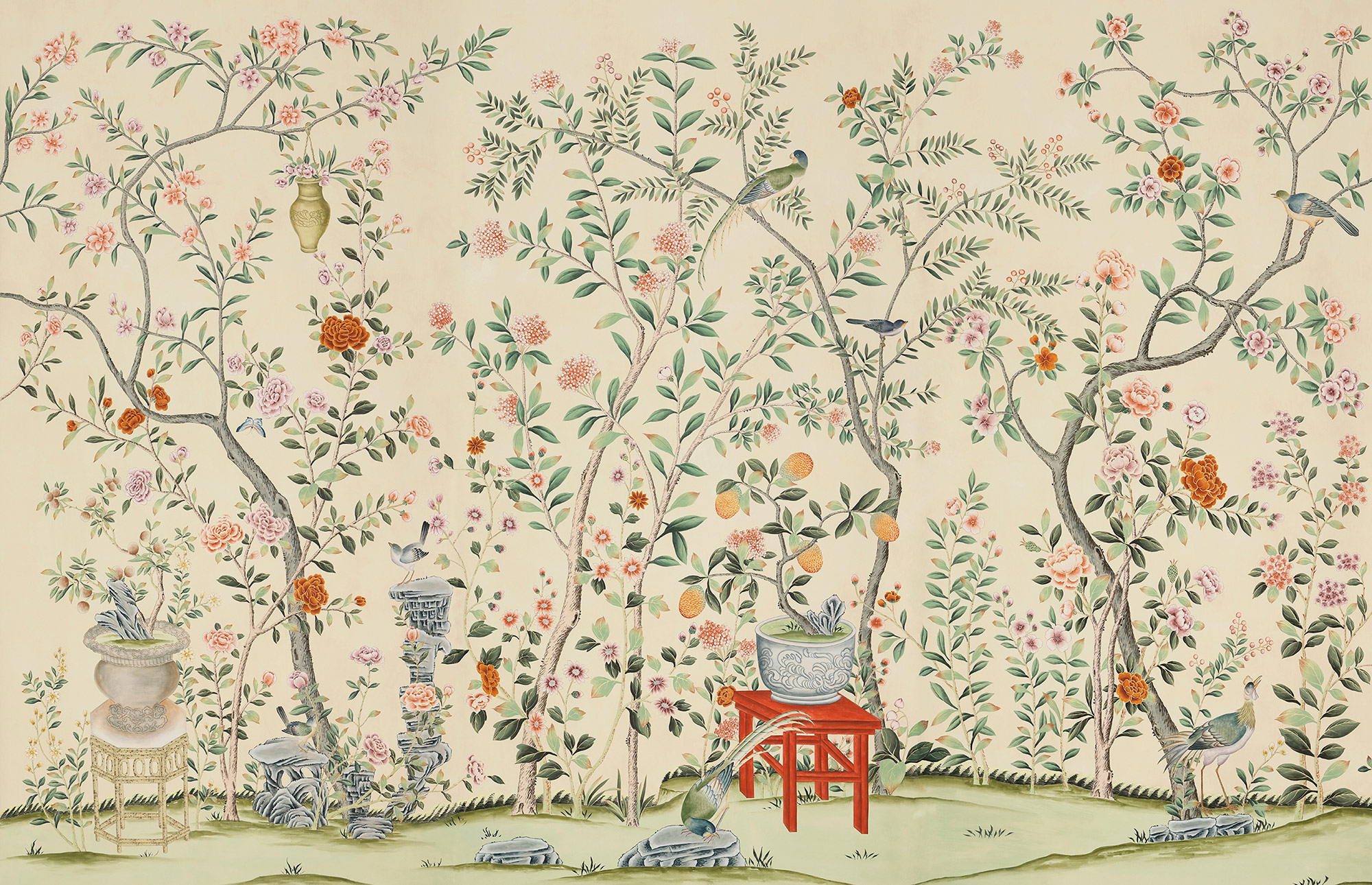 Обои ручная роспись Houghton Edo Blush - постер Loft-Concept в Твери