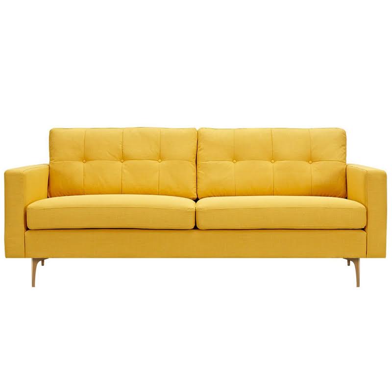 Диван Papaya Yellow Greta Sofa Диван желтая шерсть Желтый Диван Papaya Yellow Greta Sofa Диван желтая шерсть Желтый в Твери | Loft Concept