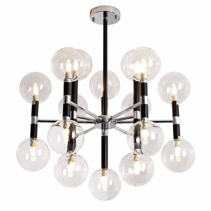 Люстра Danitza Chandelier Chrome Черный Хром Люстра Danitza Chandelier Chrome Черный Хром в Твери | Loft Concept