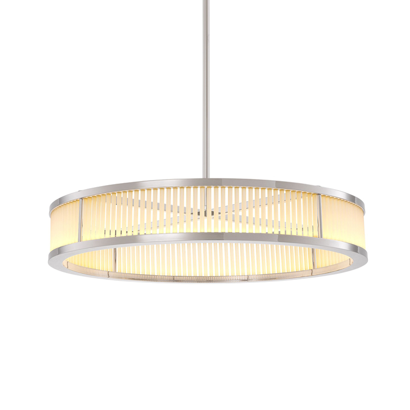 Люстра Eichholtz Chandelier Thibaud S Nickel Никель Белое матовое стекло Люстра Eichholtz Chandelier Thibaud S Nickel Никель Белое матовое стекло в Твери | Loft Concept