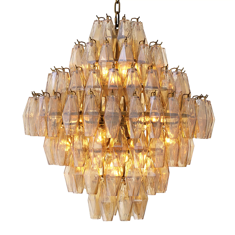 Люстра Eichholtz Chandelier Benini L Amber Янтарный Латунь Люстра Eichholtz Chandelier Benini L Amber Янтарный Латунь в Твери | Loft Concept
