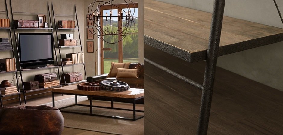 Стеллаж Vintage Iron Angular Stella Стеллаж Vintage Iron Angular Stella - Loft-Concept в Твери