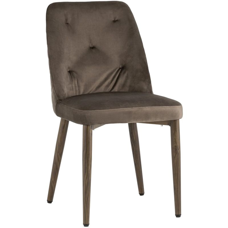Стул Emma Chair Коричневый Велюр Коричневый Стул Emma Chair Коричневый Велюр Коричневый в Твери | Loft Concept