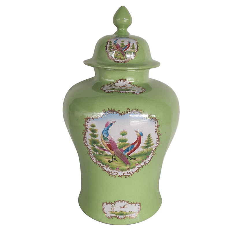 Ваза с крышкой Gabino Green Vase Прозрачный зеленый Мульти Ваза с крышкой Gabino Green Vase Прозрачный зеленый Мульти в Твери | Loft Concept