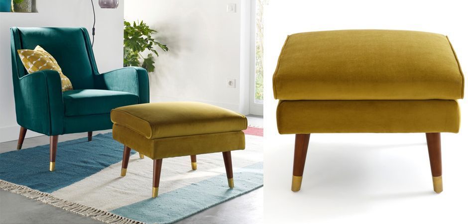 Пуф Classic Furniture горчичный Пуф Classic Furniture горчичный - Loft-Concept в Твери