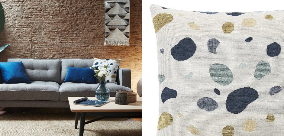 Декоративная подушка Terrazzo White - фото №1