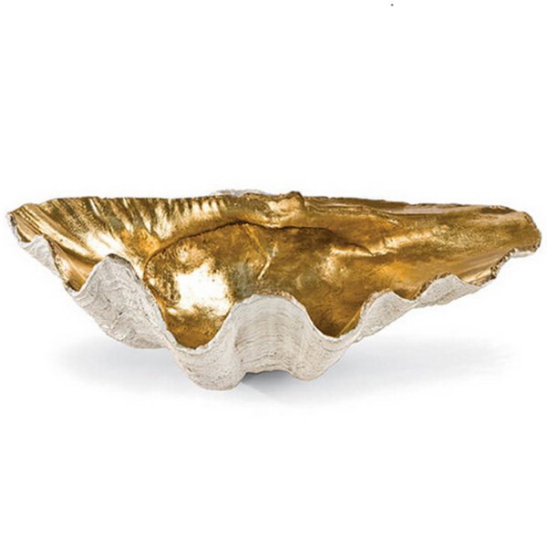 Аксессуар ракушка Seashell Gold Белый Золотой в Твери | Loft Concept 