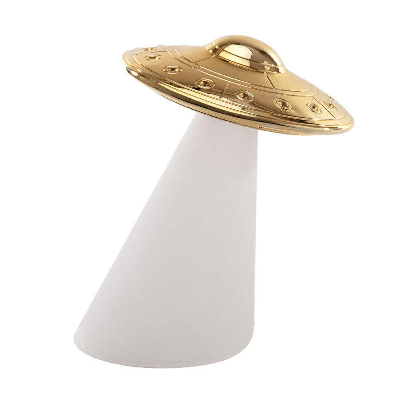 Настольная лампа Seletti Roswell Белый Золотой Настольная лампа Seletti Roswell Белый Золотой в Твери | Loft Concept
