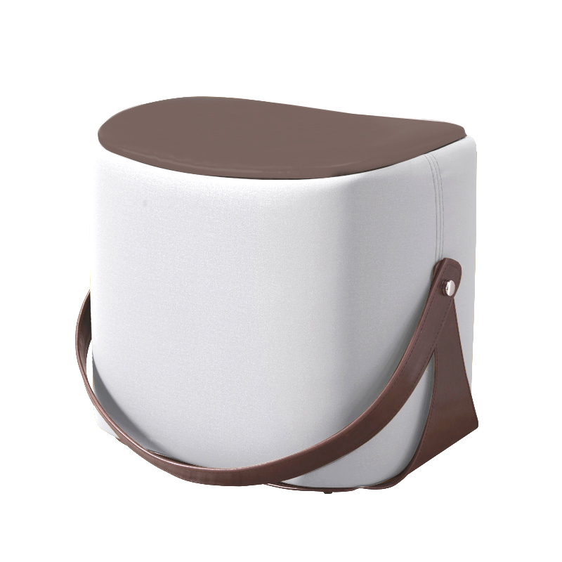 Пуф Langtry Pouf White Коричневый Белый Пуф Langtry Pouf White Коричневый Белый в Твери | Loft Concept