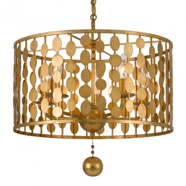 Люстра Crystorama Lighting Group Layla Light Латунь Люстра Crystorama Lighting Group Layla Light Латунь в Твери | Loft Concept