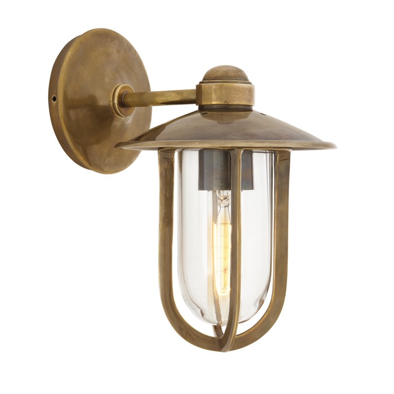 Бра Eichholtz Wall Lamp Seg Harbour Brass Латунь Античная полированная Прозрачное Стекло Бра Eichholtz Wall Lamp Seg Harbour Brass Латунь Античная полированная Прозрачное Стекло в Твери | Loft Concept