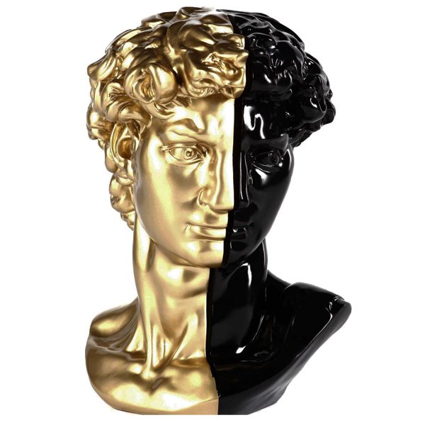 Аксессуар голова Давида Black & Gold Черный Золотой Аксессуар голова Давида Black & Gold Черный Золотой в Твери | Loft Concept