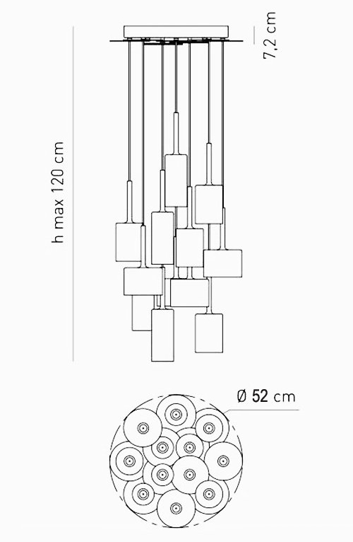 Люстра AXO Light Spillray Suspension Lamp Люстра AXO Light Spillray Suspension Lamp в Твери