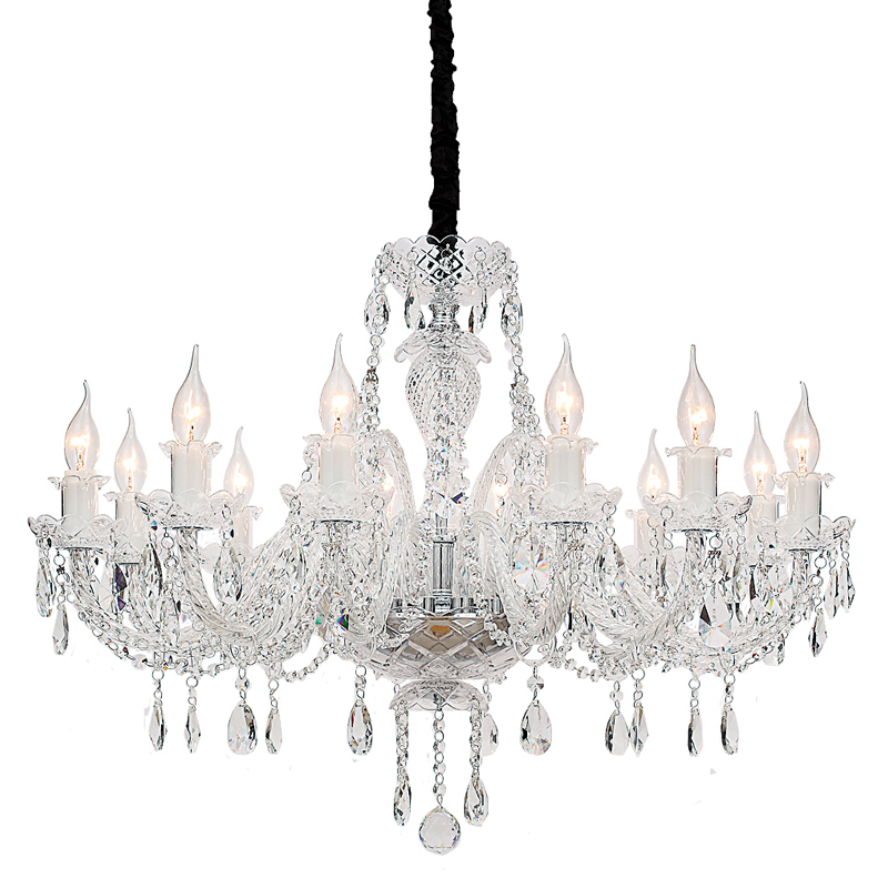 Люстра Markel Chandelier 81 Хром Прозрачный Люстра Markel Chandelier 81 Хром Прозрачный в Твери | Loft Concept
