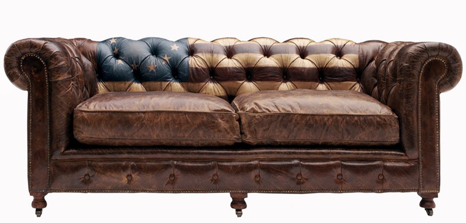 Диван Chesterfield Rebel Sofa Stars & Stripes Andrew Martin Диван Chesterfield Rebel Sofa Stars & Stripes Andrew Martin - Loft-Concept в Твери