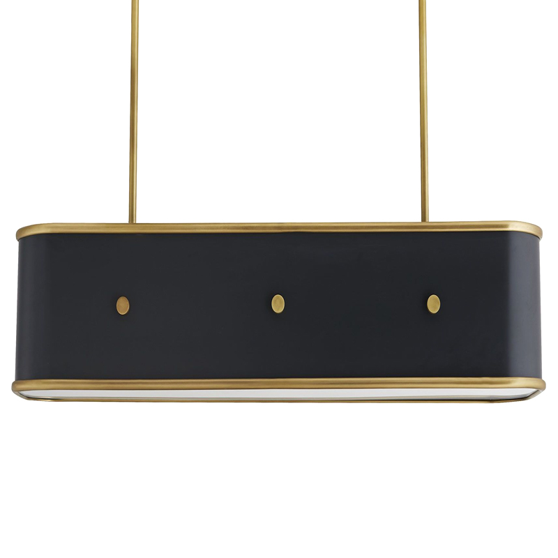Люстра Arteriors GLENDALE LINEAR CHANDELIER Черный Золотой Люстра Arteriors GLENDALE LINEAR CHANDELIER Черный Золотой в Твери | Loft Concept