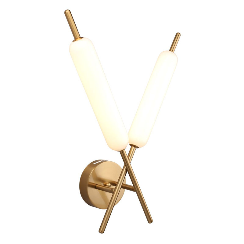 Бра Reed Double Золотой Золотой Белый Бра Reed Double Золотой Золотой Белый в Твери | Loft Concept