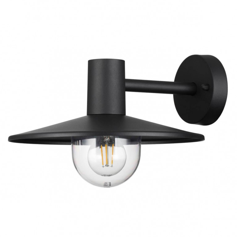 Уличный настенный светильник Leicester Street Wall Lamp Черный Уличный настенный светильник Leicester Street Wall Lamp Черный в Твери | Loft Concept