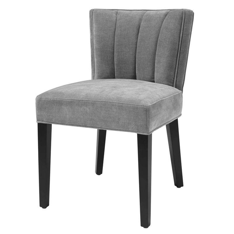 Стул Eichholtz Dining Chair Windhaven Grey Серый Черный Стул Eichholtz Dining Chair Windhaven Grey Серый Черный в Твери | Loft Concept