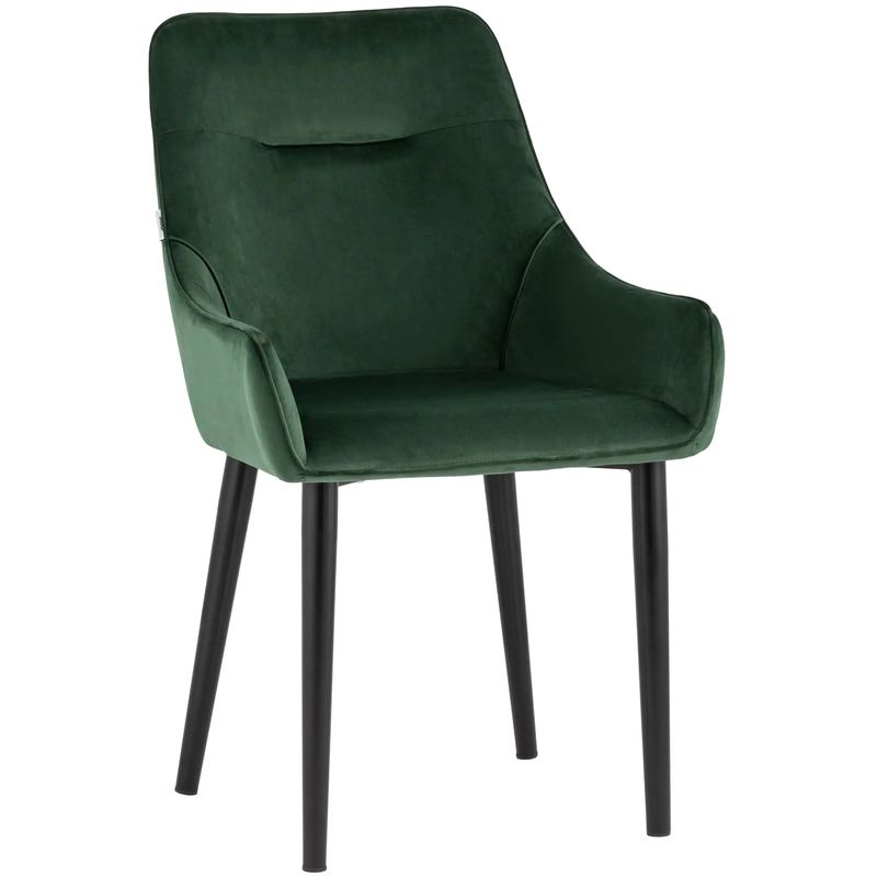 Стул Joan Chair Темно-Зеленый Велюр Зеленый Черный Стул Joan Chair Темно-Зеленый Велюр Зеленый Черный в Твери | Loft Concept