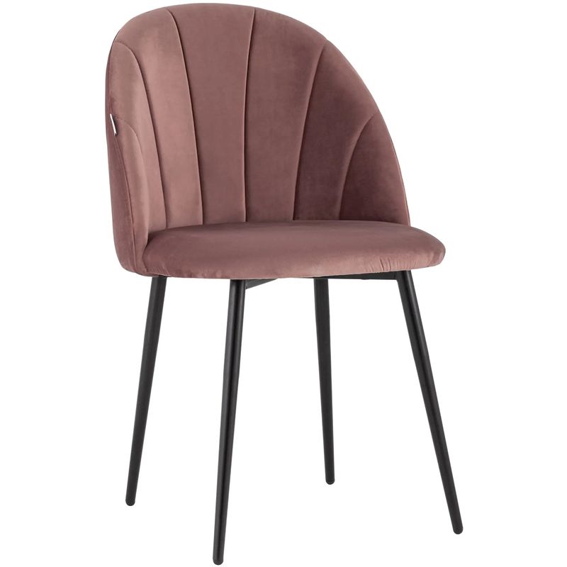 Стул Balsari S Chair Пыльно-Розовый Велюр Розовый пастельный Черный Стул Balsari S Chair Пыльно-Розовый Велюр Розовый пастельный Черный в Твери | Loft Concept