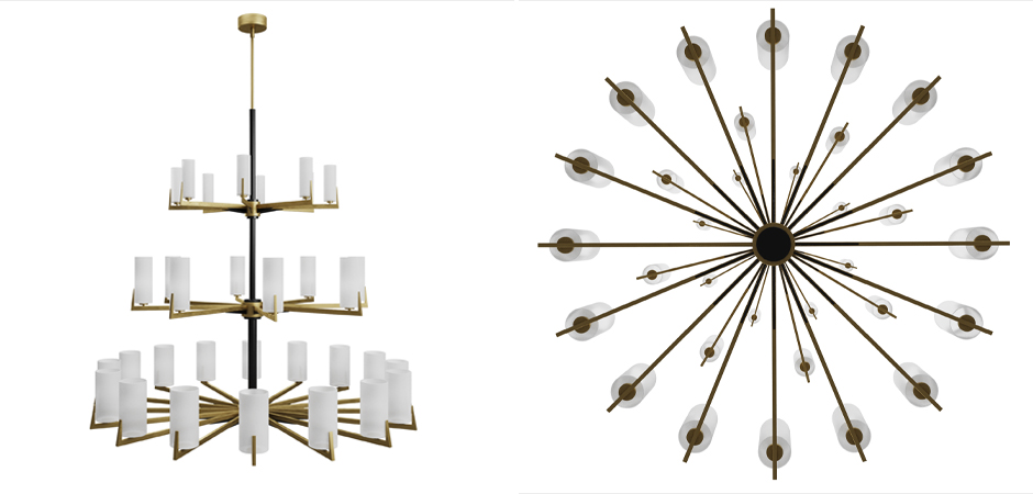 Большая люстра из латуни Brass Candle Большая люстра из латуни Brass Candle - Loft-Concept в Твери