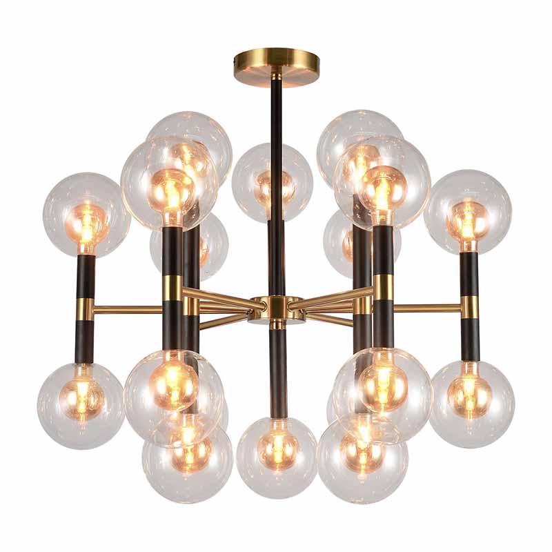 Люстра Danitza Chandelier Gold Черный Золотой Люстра Danitza Chandelier Gold Черный Золотой в Твери | Loft Concept